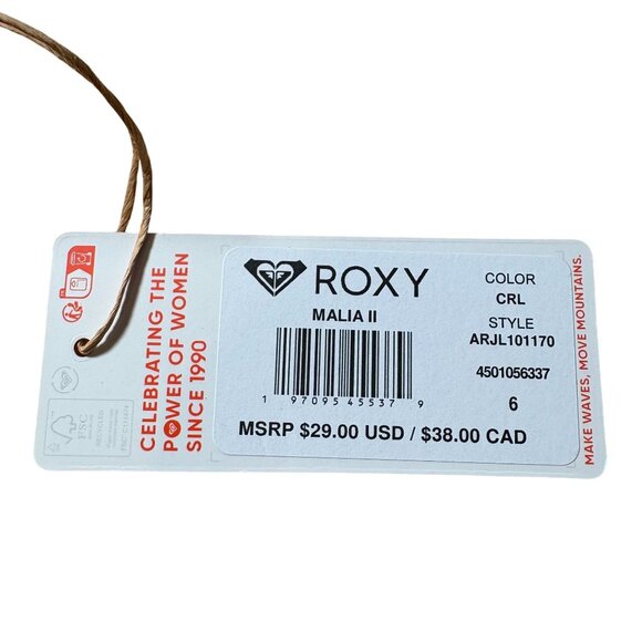 Roxy Malia II Sandals Coral Size 6 NEW - Picture 6 of 6